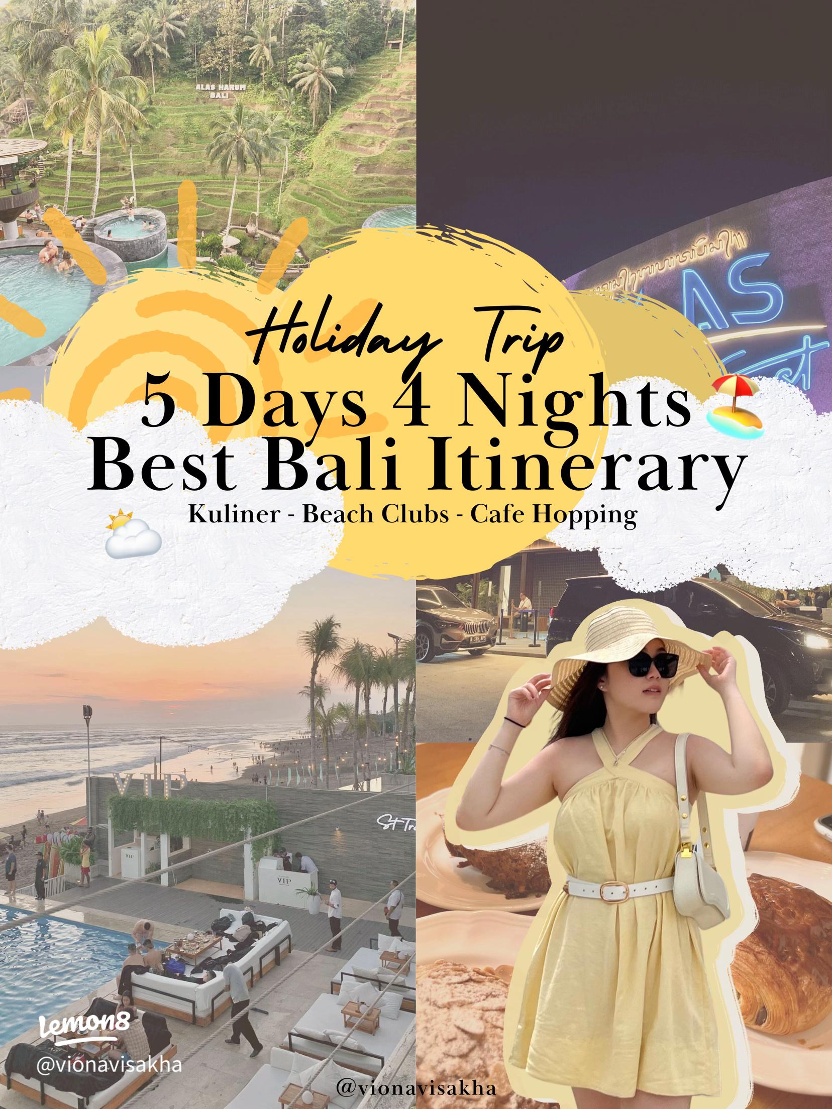 Itinerary Liburan 5 Hari 4 Malam di Bali untuk Pemula Itinerary Liburan 5 Hari 4 Malam di Bali untuk Pemula